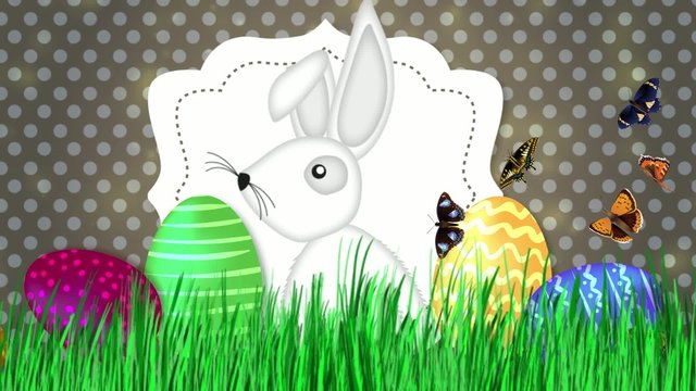Frohe Ostern Osterhase Video Animation