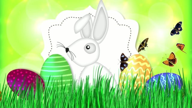 Frohe Ostern Osterhase Video Animation