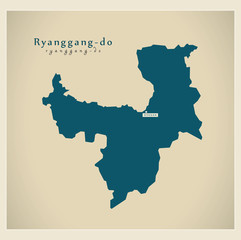Modern Map - Ryanggang-do KP