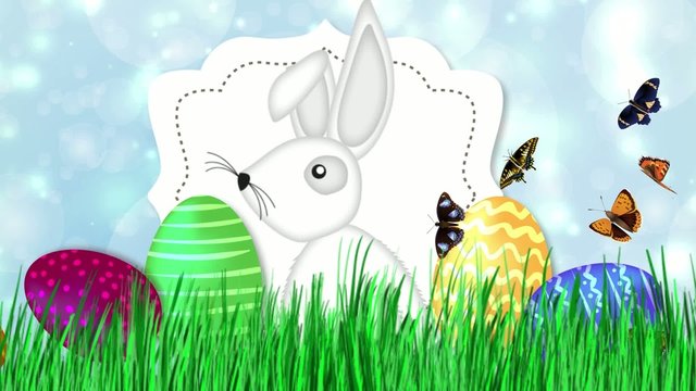 Frohe Ostern Osterhase Video Animation