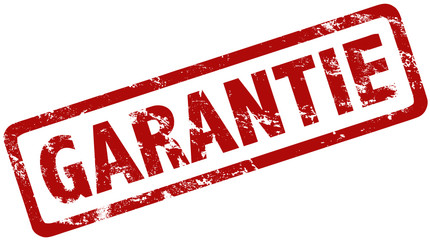 Stempel Grunge rot Garantie