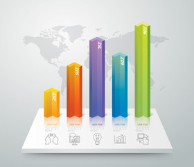 Infographics vector design template.