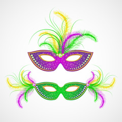 Mardi Gras carnival mask. Vector illustration