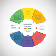 Vector circle infographic