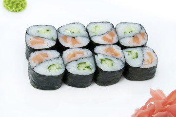 Japanese sushi fish and seafood