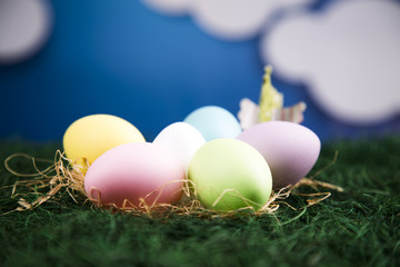 Colorful Easter eggs