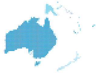 Oceania dotted blue