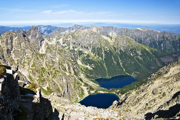 Fototapeta premium Rysy, at Valley Eye Sea, the Polish Tatras