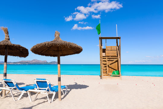 Mallorca Can Picafort beach in alcudia bay Majorca