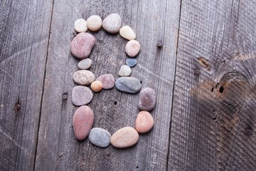 Stone alphabet - B
