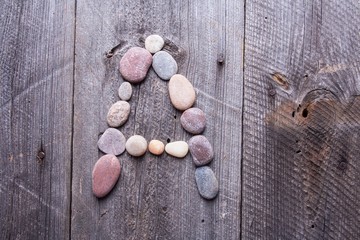 Stone alphabet - A