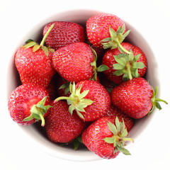 Red, fresh and natural strawberries