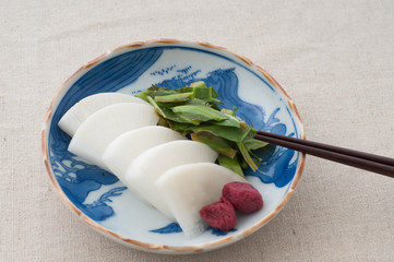 漬物と梅干し