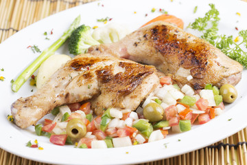 Grilled chicken steak