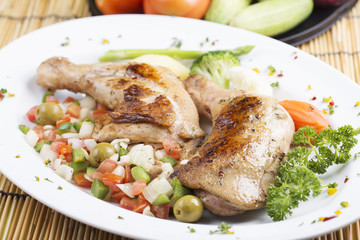 Grilled chicken steak