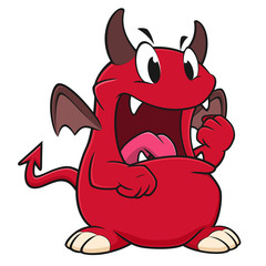 Cartoon Angry Devil