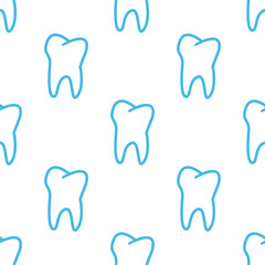 Tooth seamless pattern