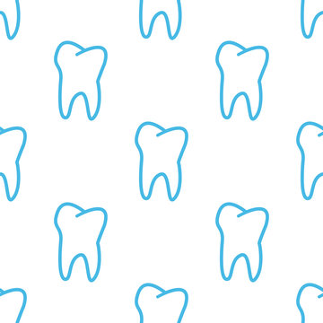 Tooth seamless pattern