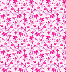 Seamless texture wild grapes. Vector background.