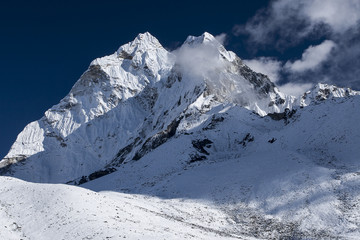 view of Ama Dablam from Dingboche