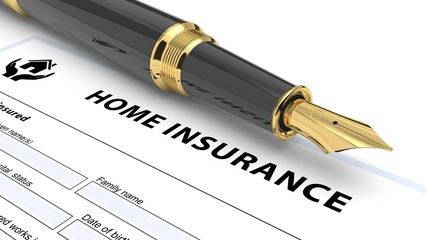 Home insurance policy - obrazy, fototapety, plakaty
