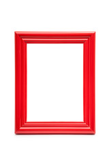frame red on white background