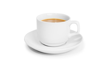 cup coffee isolated on white