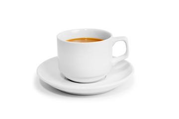 cup coffee isolated on white