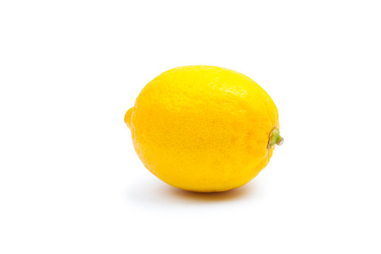 lemon isolated white background