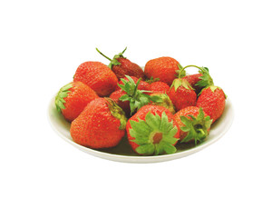 Strawberry on the plate
