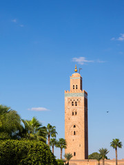 Fototapeta na wymiar Koutoubia in Marrekesh, Morocco