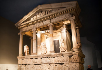 LONDON, UK - NOVEMBER 30, 2014: British museum, Ancient Greek 