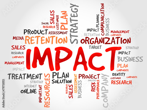 Download "IMPACT word cloud, business concept" Stock image and ...