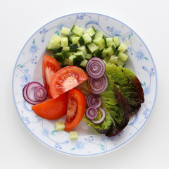 Healthy vegetable salad