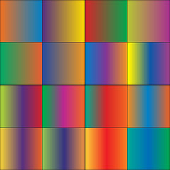 Set of different color gradients. Vector. 3