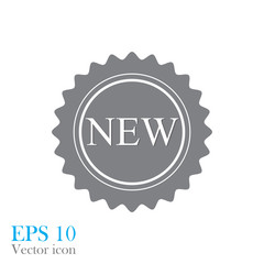 New sign icon. New arrival star symbol.