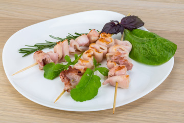 Grilled squid
