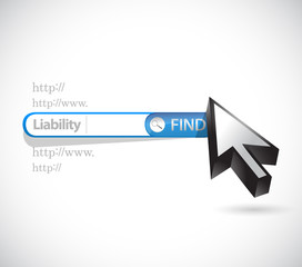 liability search bar illustration design