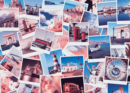 Travel in Europe, collage
