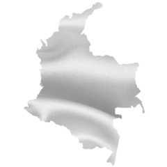 コロンビア　地図　シルエット