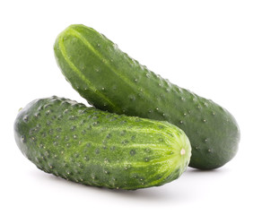 Cucumber vegetable  isolated on white background cutout