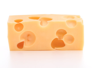 cheese isolated on white background cutout