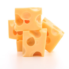 cheese isolated on white background cutout