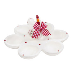 Easter stand for eggs with chicken