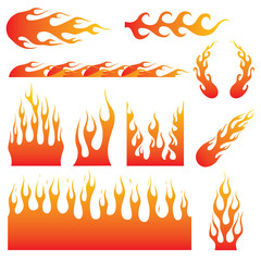 Flame Decals - 79765773