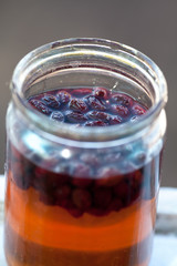 jam in a glass jar