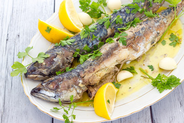 Mackerel baked