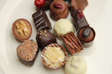 Decorated chocolates