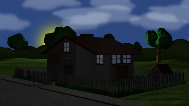 Solar Energy Home Animation