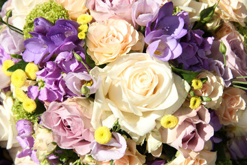 Pastel wedding bouquet